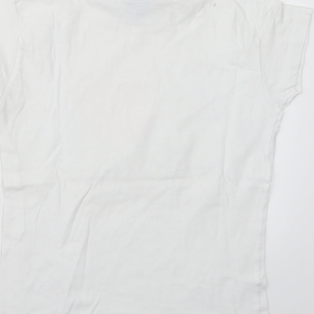 JHK Womens White   Basic T-Shirt Size S