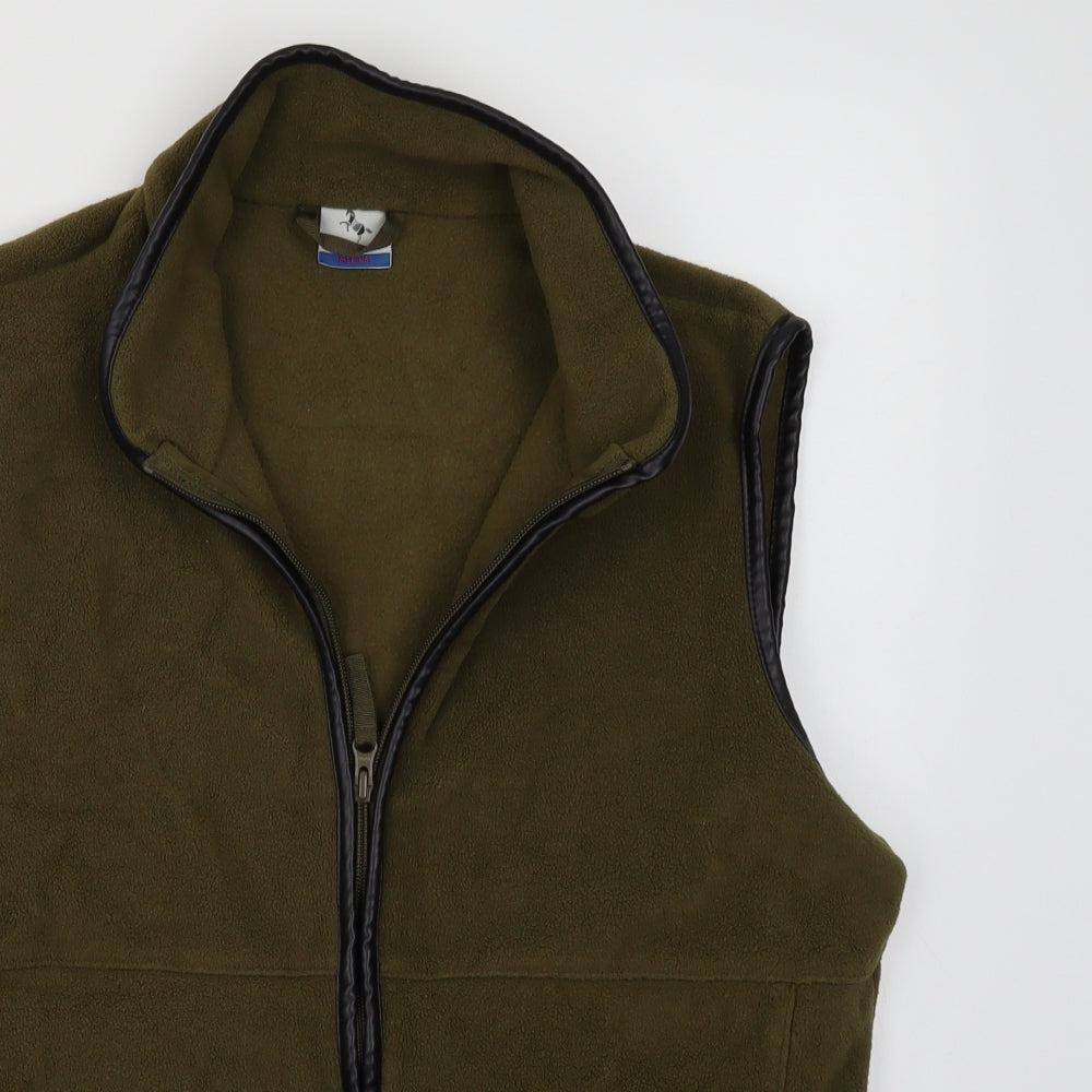 Equestrian Womens Green   Gilet Coat Size M