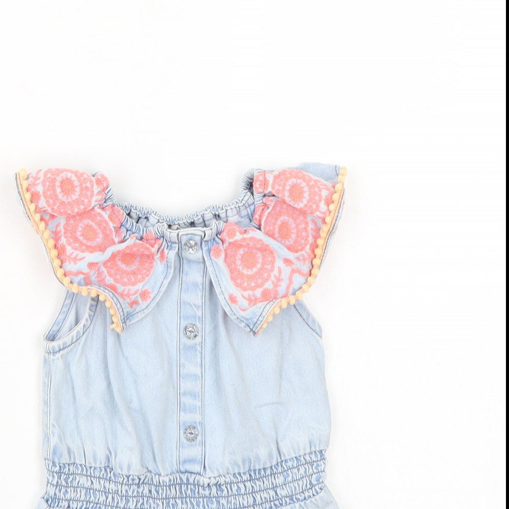 Riverisland Girls Blue   Babygrow One-Piece Size 12-18 Months