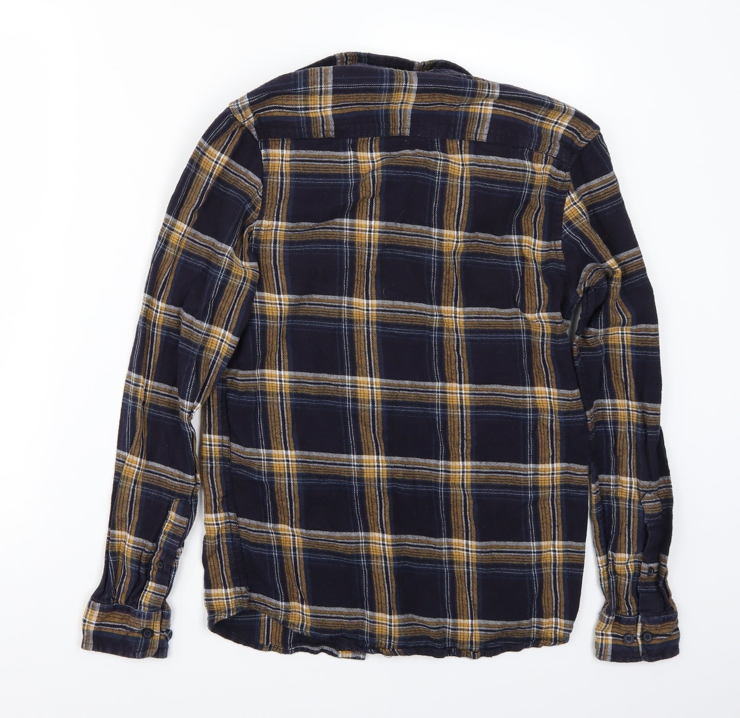 Primark Womens Blue Check  Basic Button-Up Size S