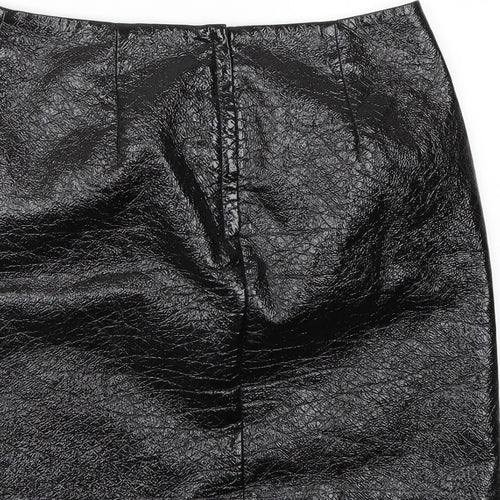 H&M Womens Black   A-Line Skirt Size 6