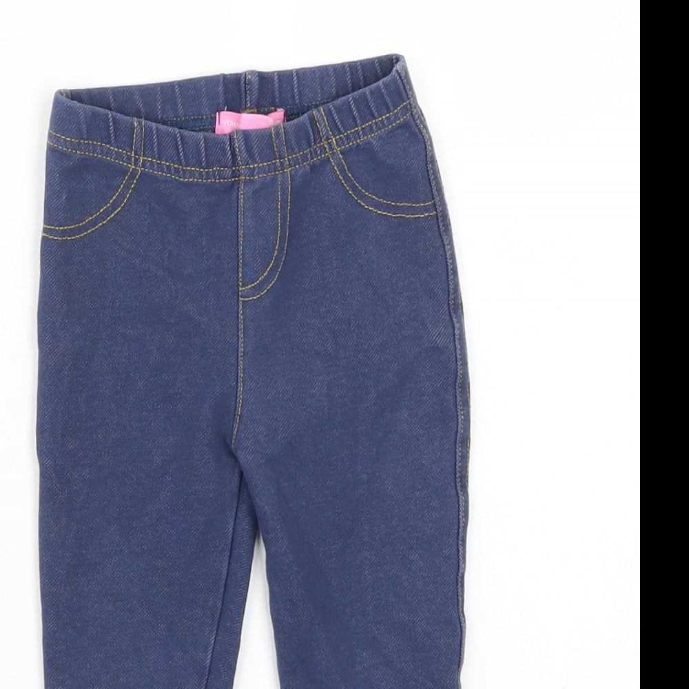 Young Dimension Girls Blue   Capri Trousers Size 18-24 Months