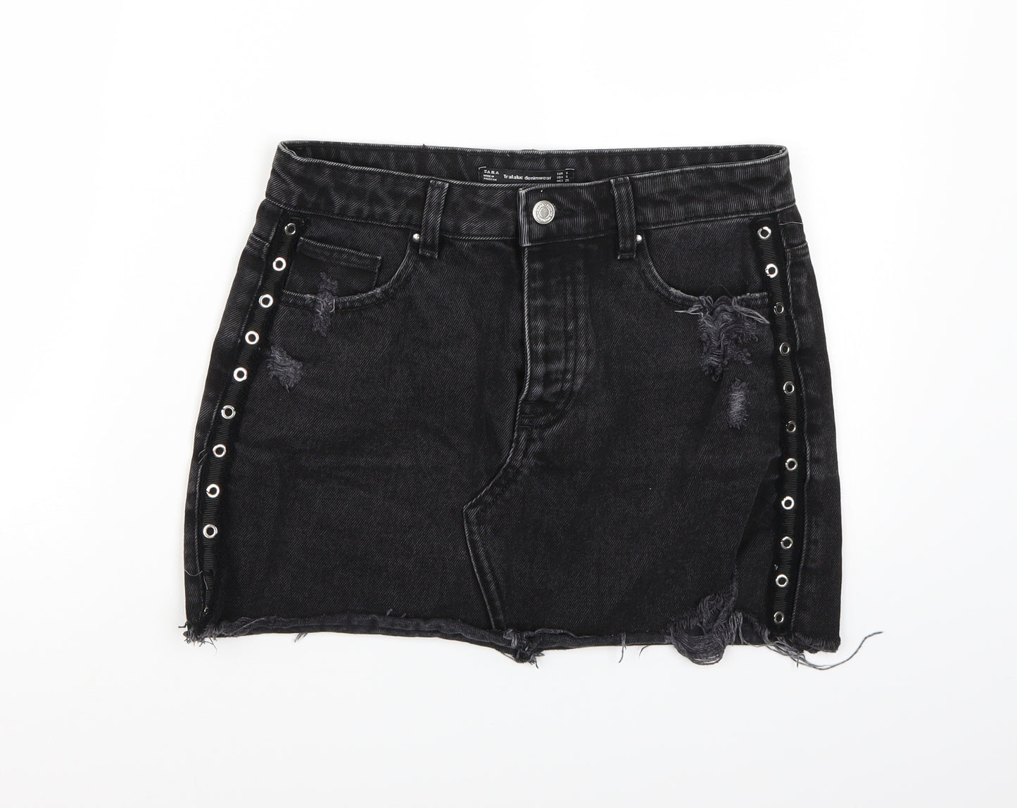 Zara Womens Black   A-Line Skirt Size S
