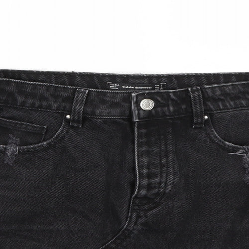 Zara Womens Black   A-Line Skirt Size S