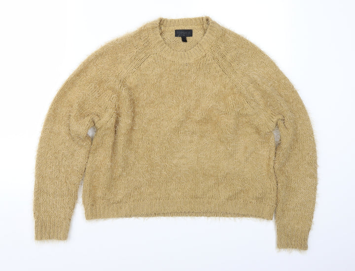 Topshop Womens Beige Pullover Jumper Size 12