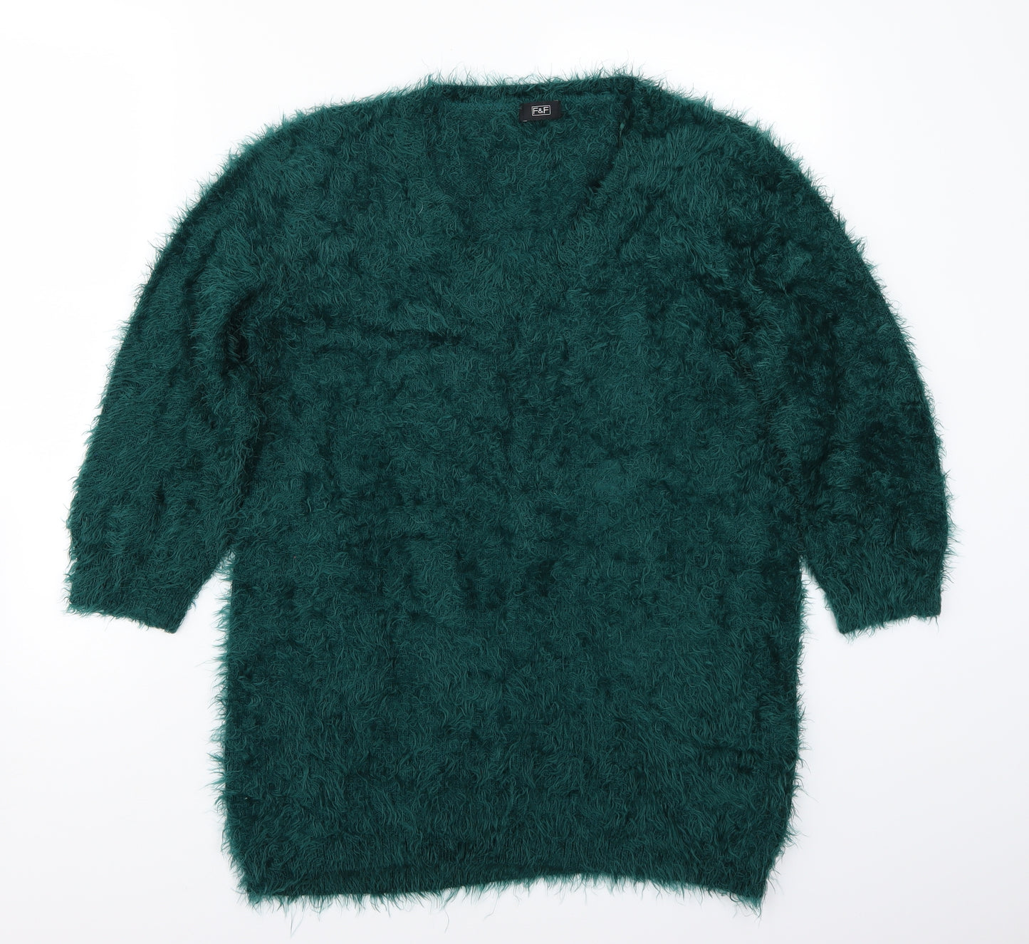 F&F Womens Green   Pullover Jumper Size 14