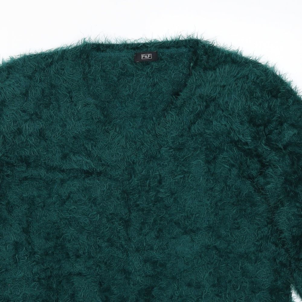 F&F Womens Green   Pullover Jumper Size 14