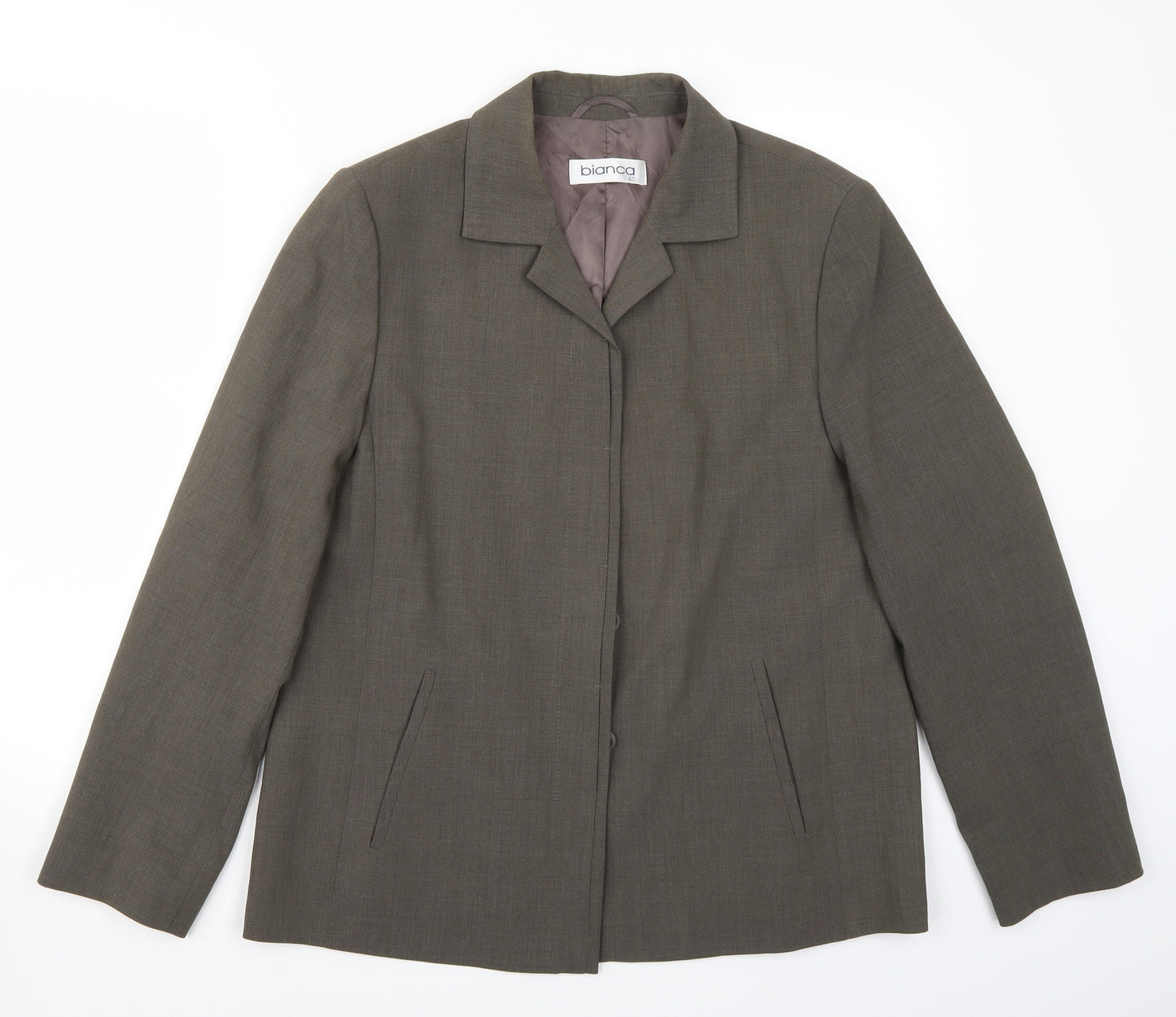 Bianca Womens Green   Jacket Coat Size 12