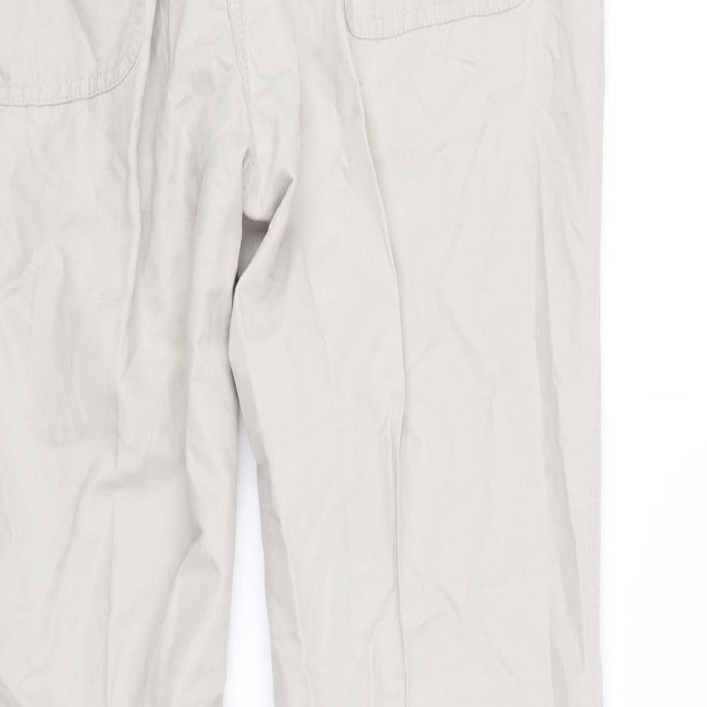 Marks and Spencer Mens Beige   Trousers  Size 16 L33 in