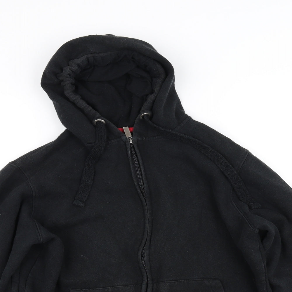 cedarwood Mens Black   Full Zip Hoodie Size M