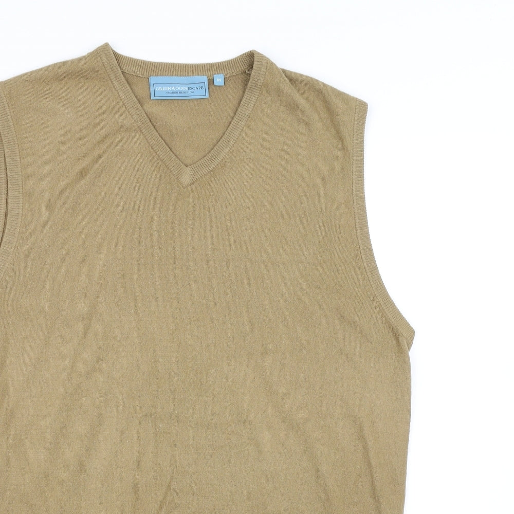Greenwood Womens Beige   Vest Jumper Size M