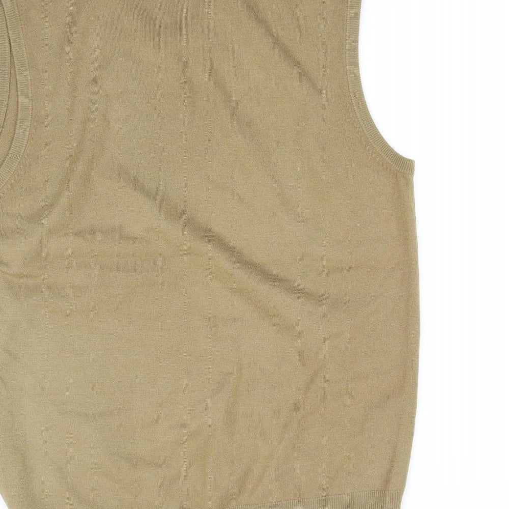 Greenwood Womens Beige   Vest Jumper Size M