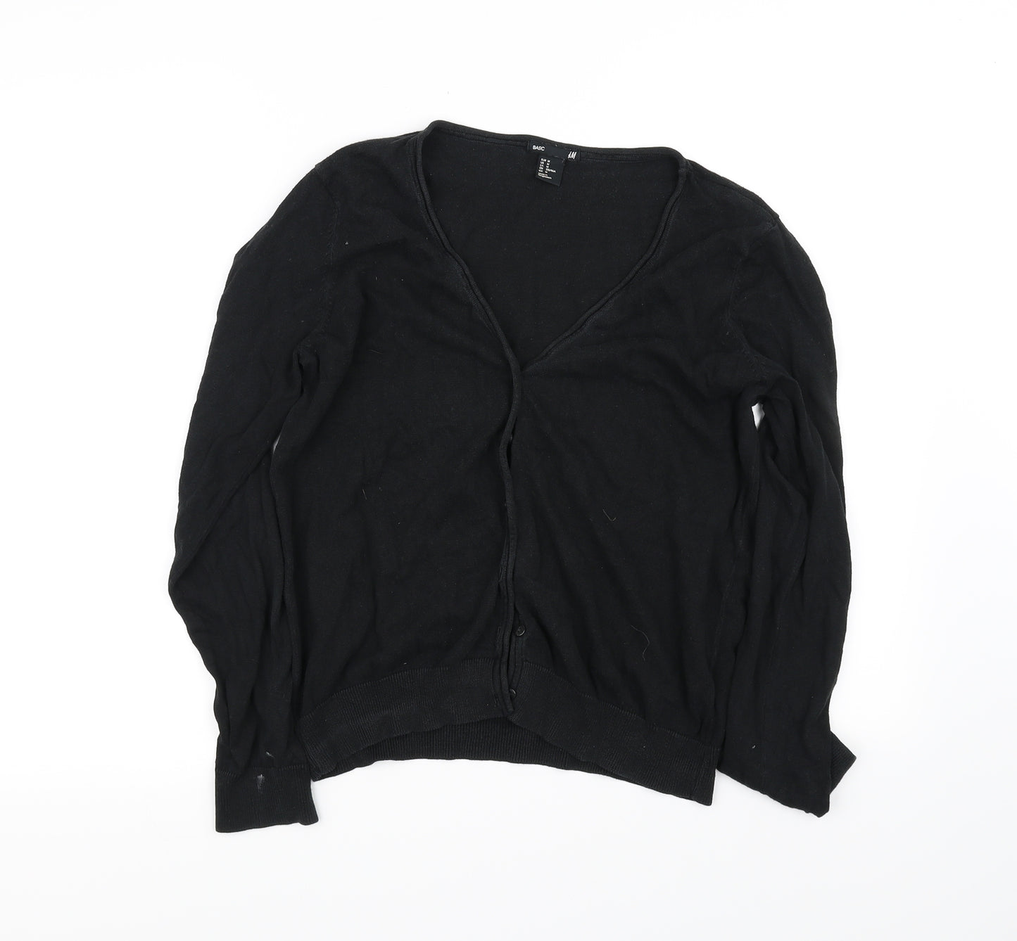 H&M Womens Black   Cardigan Jumper Size M