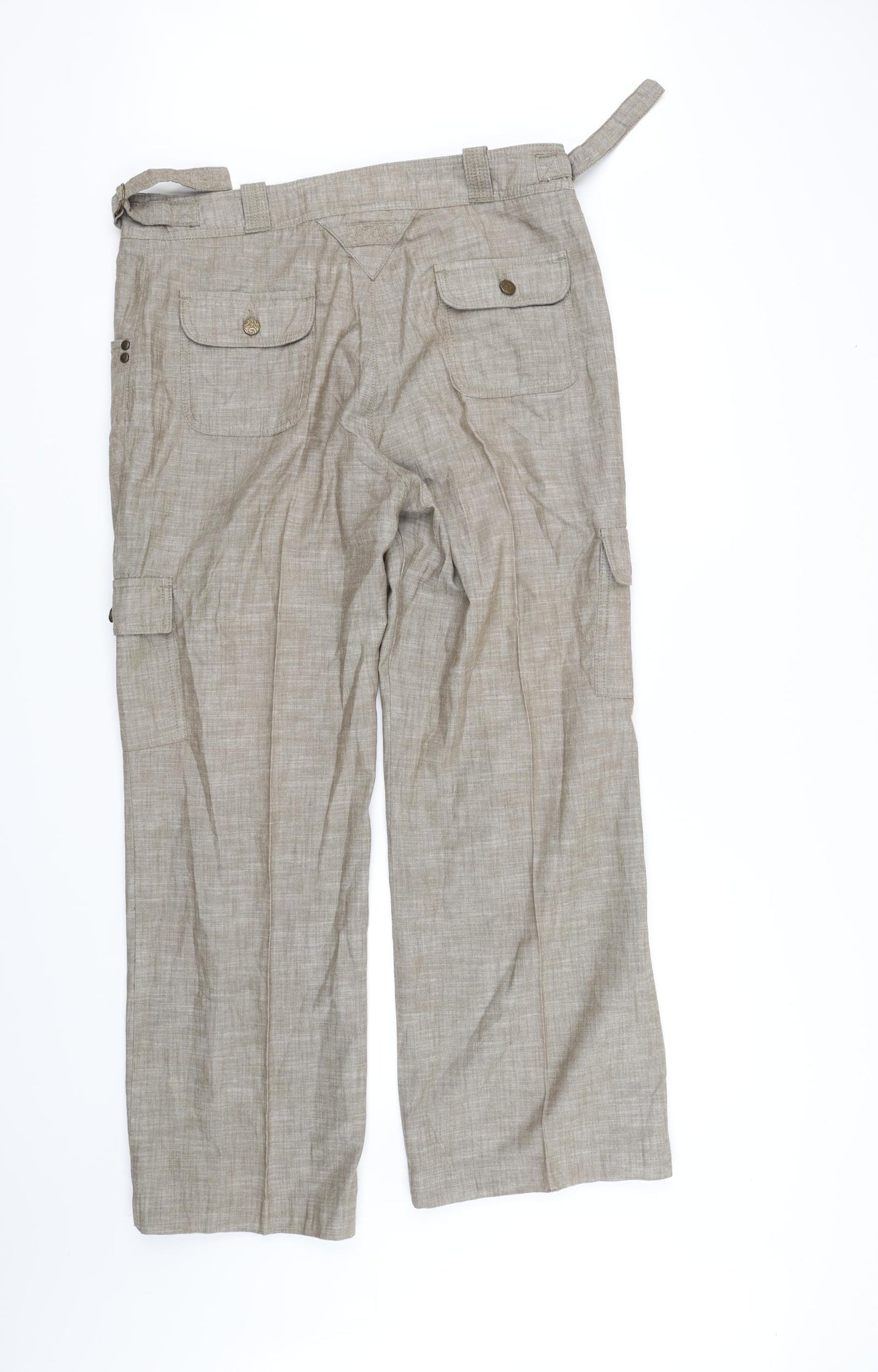 Per Una Womens Grey   Trousers  Size 16 L34 in
