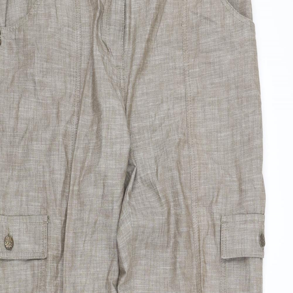 Per Una Womens Grey   Trousers  Size 16 L34 in