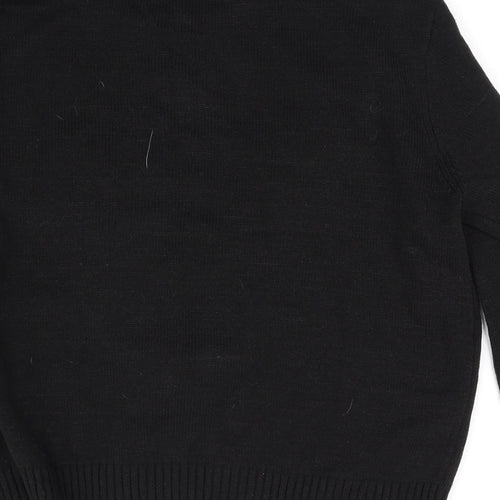 Divided Womens Black   Pullover Jumper Size L
