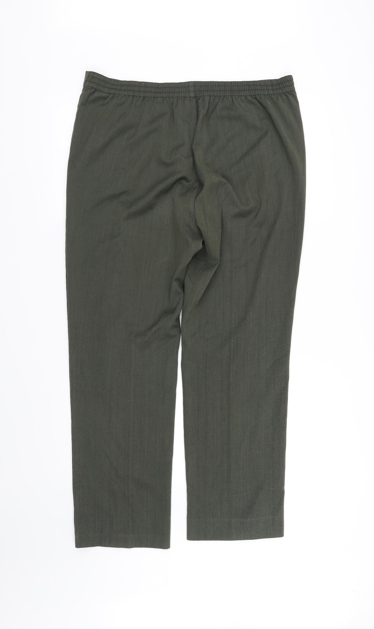 Marks and Spencer Womens Green   Trousers  Size 14 L34 in