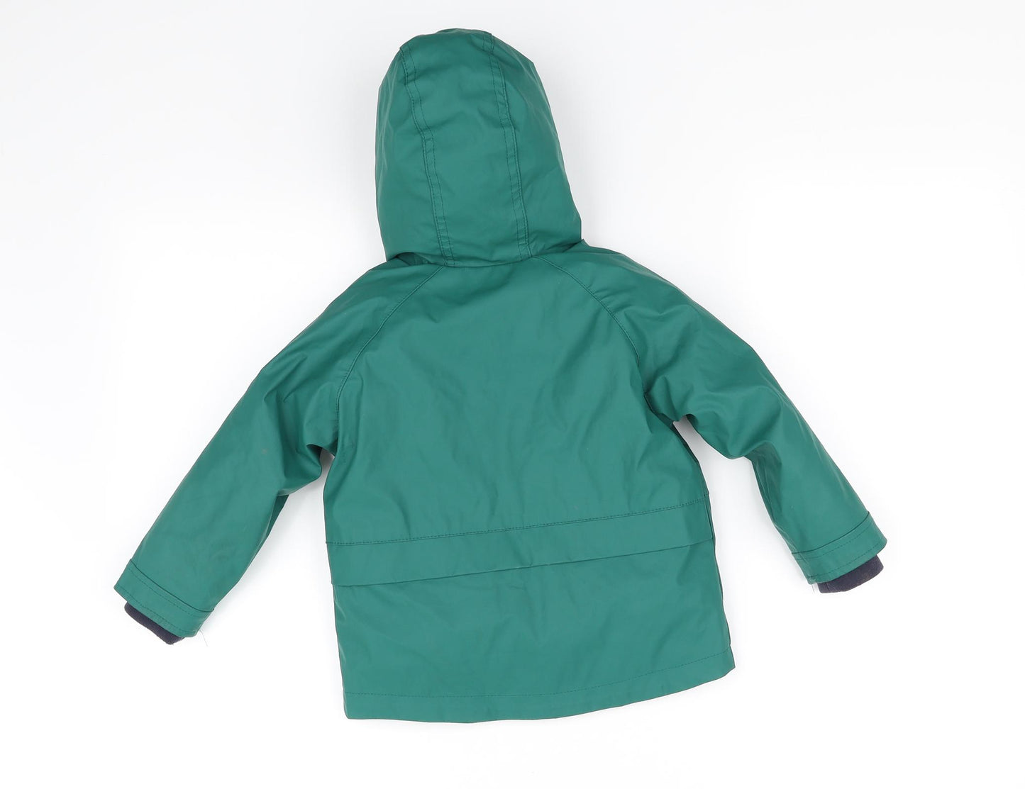 m&s Boys Green   Rain Coat Coat Size 2-3 Years