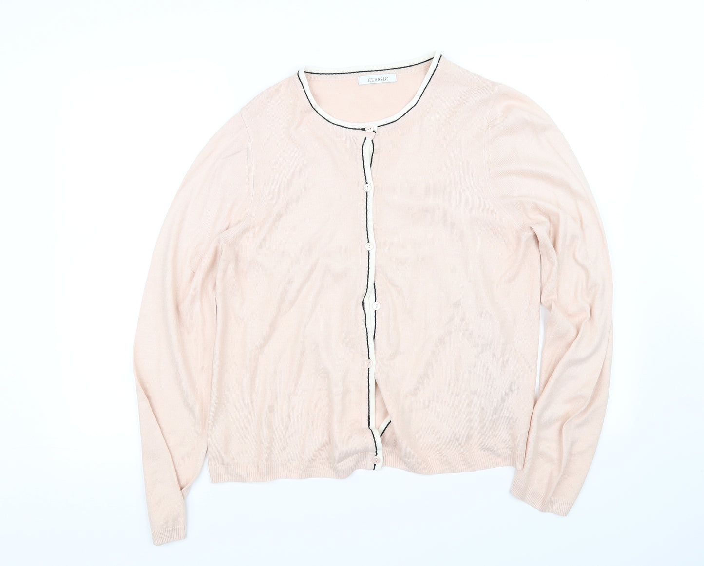 Classic Womens Pink   Cardigan Jumper Size 14