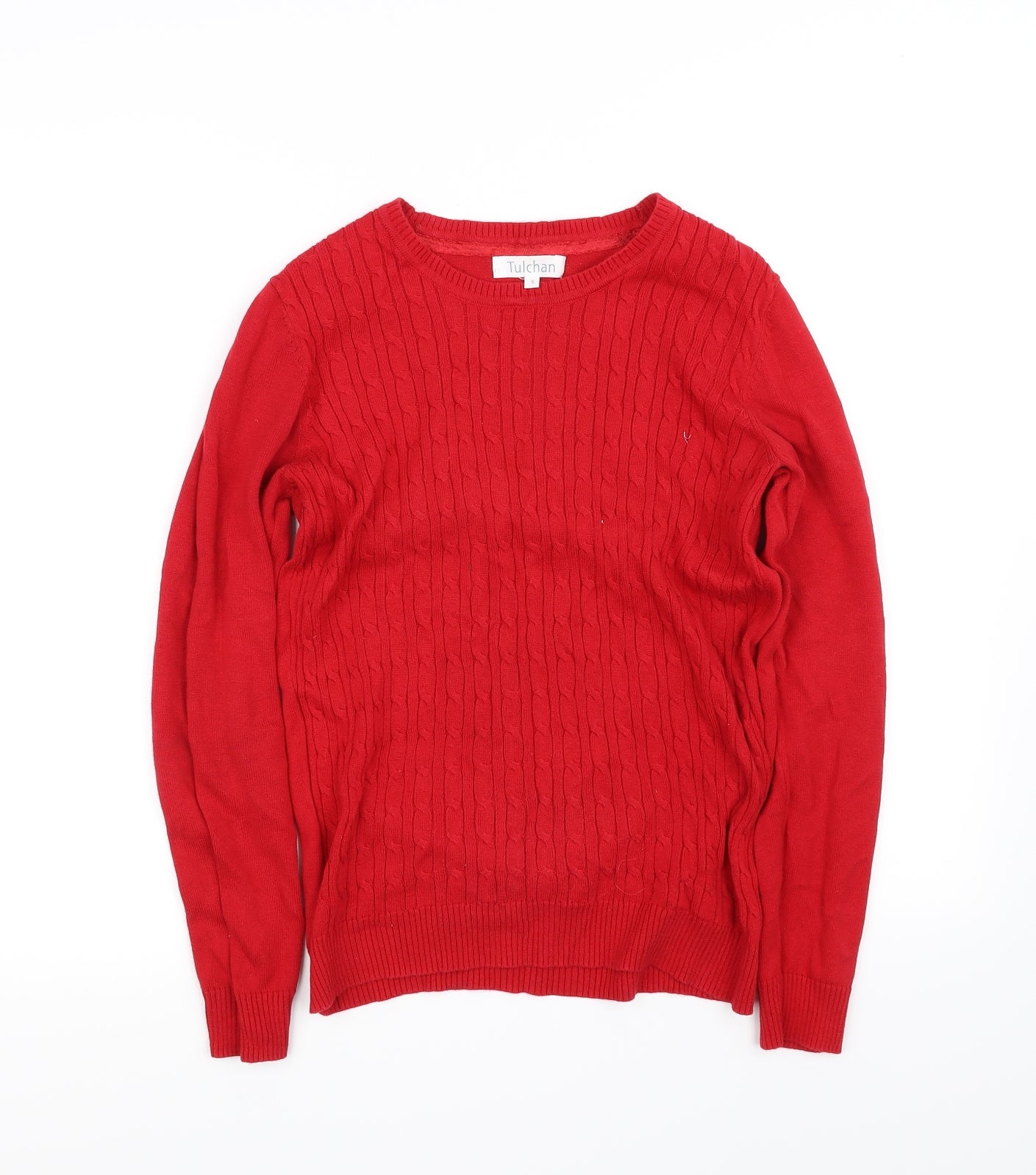 Tulchan Womens Red   Pullover Jumper Size S