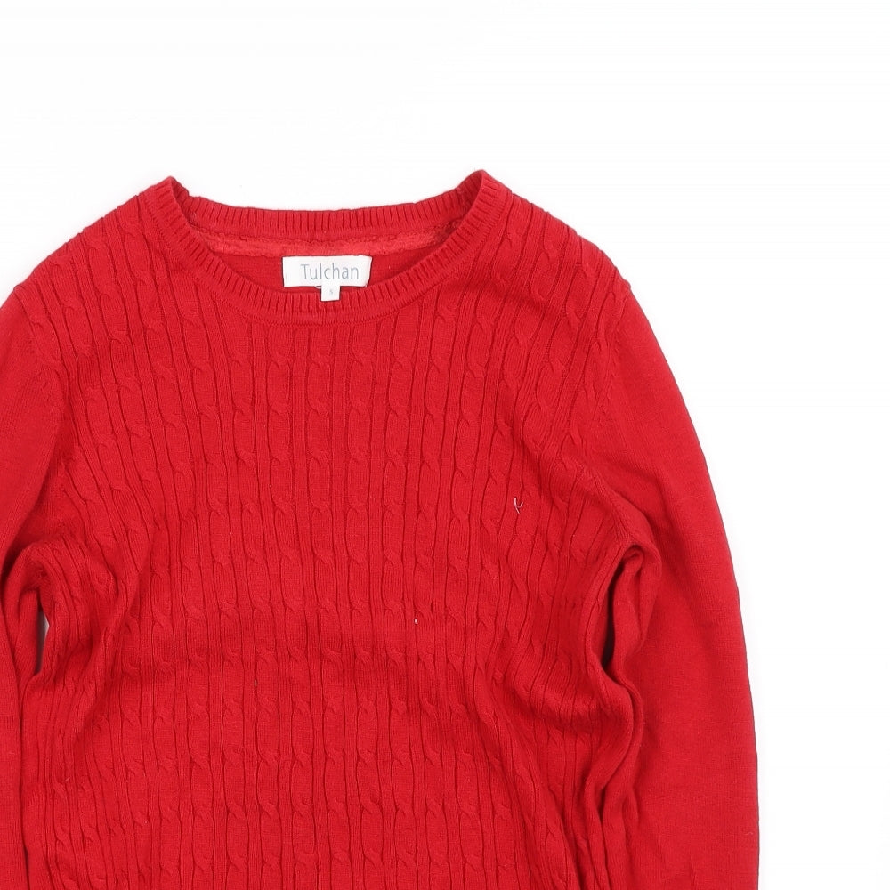 Tulchan Womens Red   Pullover Jumper Size S