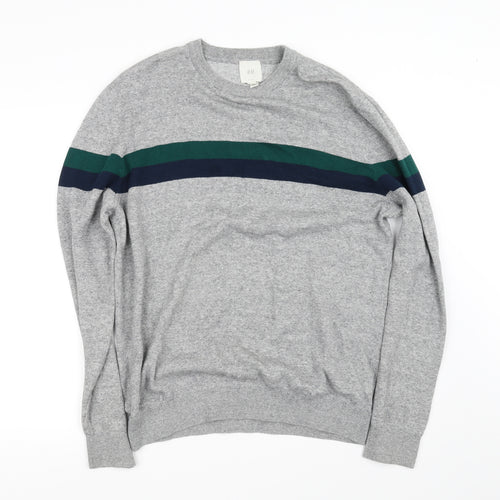 H&M Mens Grey   Pullover Sweatshirt Size M