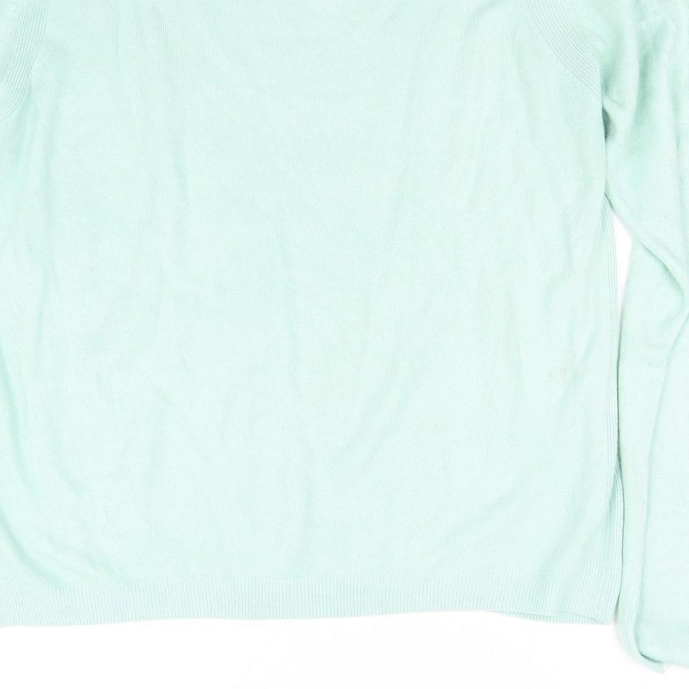 m&s Womens Green   Pullover Jumper Size 14