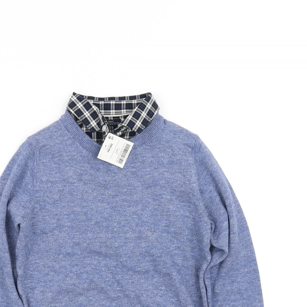 NEXT Boys Blue   Pullover Jumper Size 5-6 Years