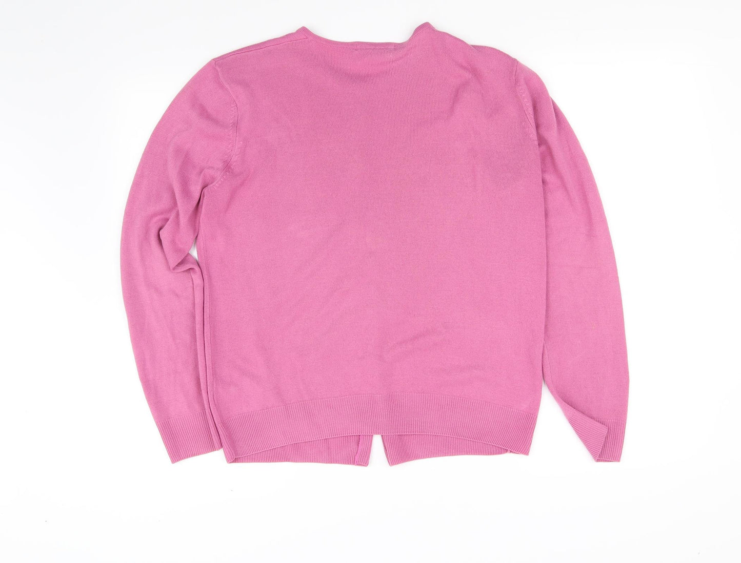 Marks and Spencer Womens Pink   Cardigan Jumper Size 14