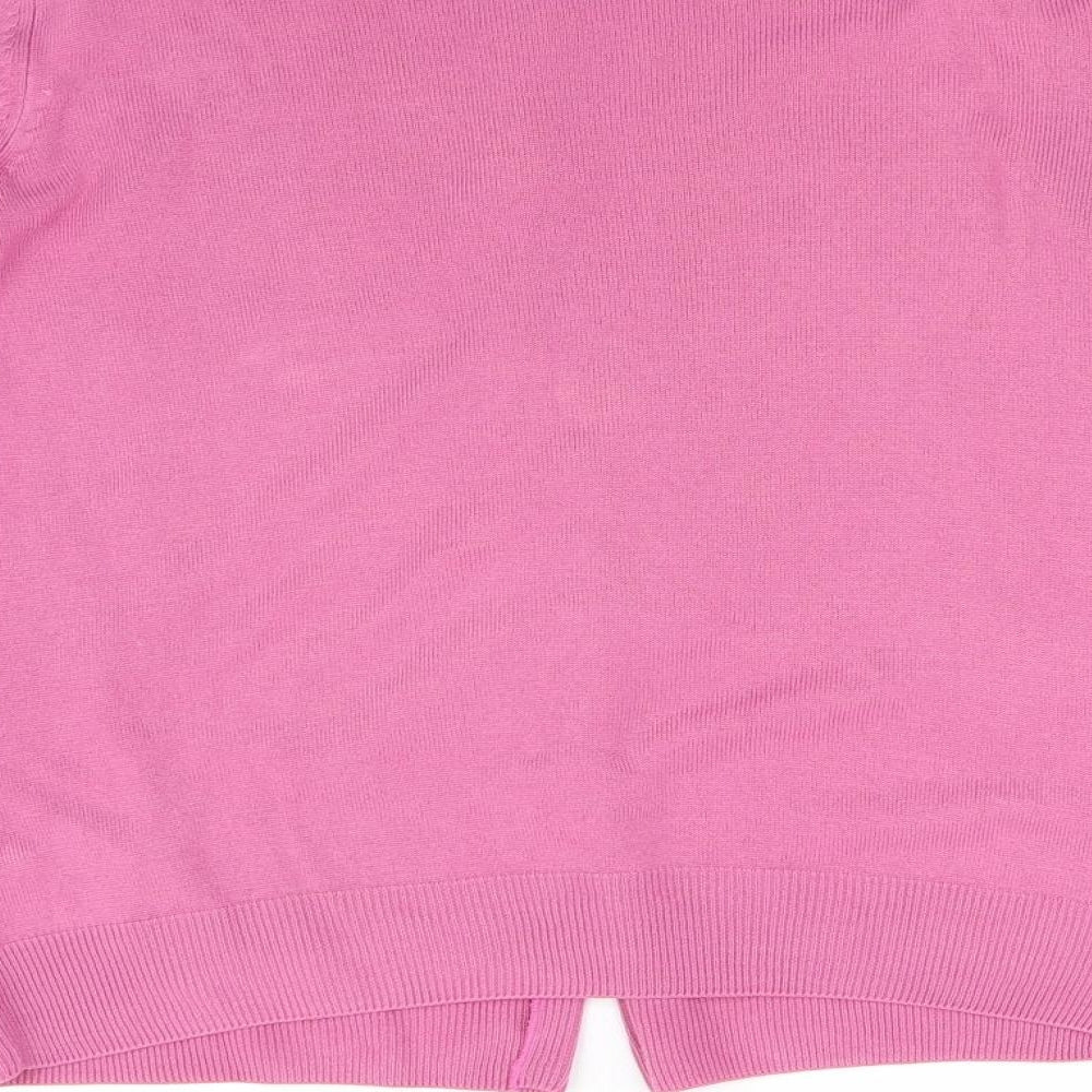 Marks and Spencer Womens Pink   Cardigan Jumper Size 14
