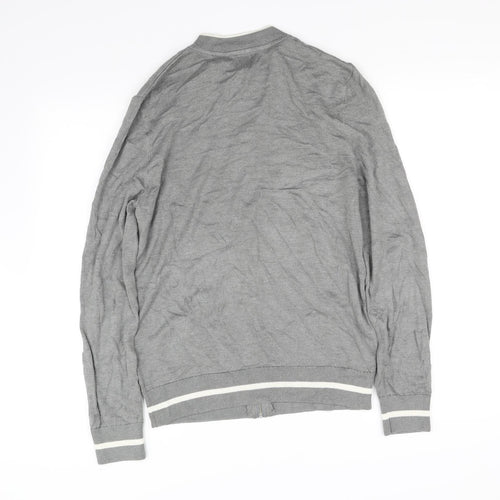 River Island Mens Grey   Cardigan Jumper Size S