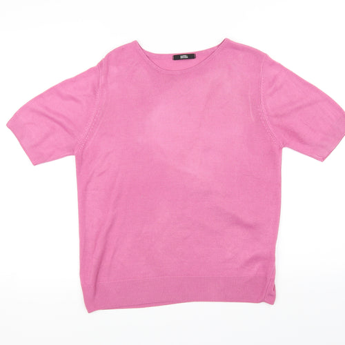 Marks and Spencer Womens Pink   Basic T-Shirt Size 14