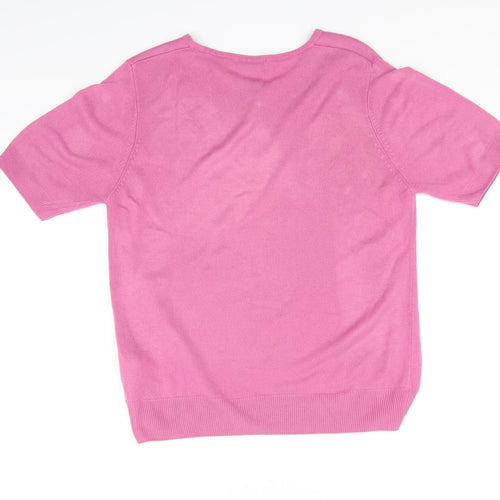 Marks and Spencer Womens Pink   Basic T-Shirt Size 14