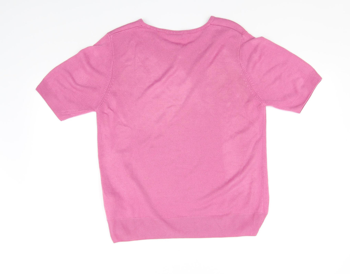 Marks and Spencer Womens Pink   Basic T-Shirt Size 14