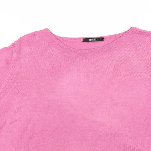 Marks and Spencer Womens Pink   Basic T-Shirt Size 14