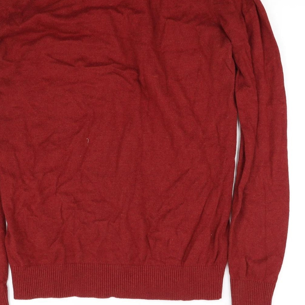 Mario Conti Womens Red   Basic T-Shirt Size L