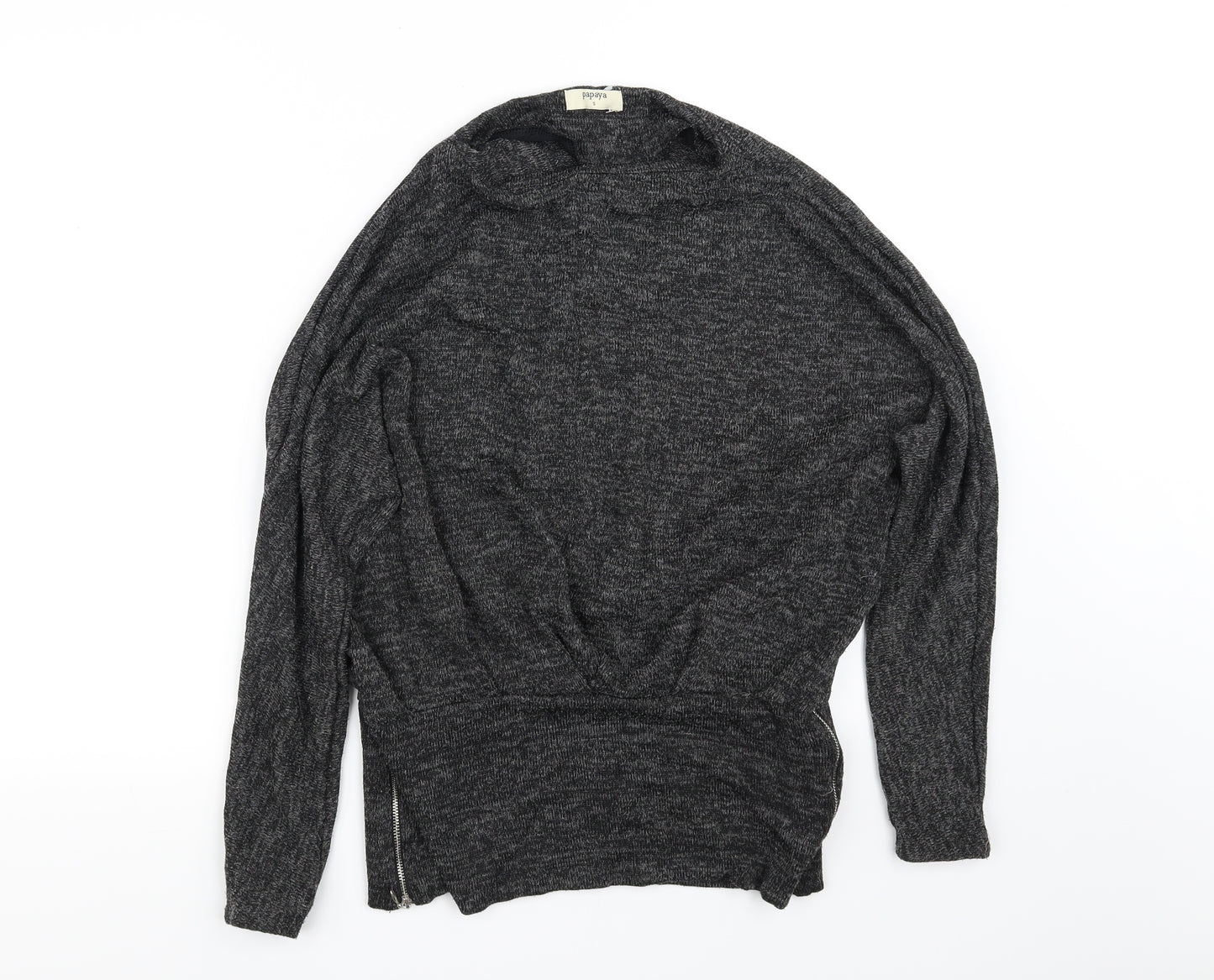 Papaya Womens Grey   Pullover Jumper Size S