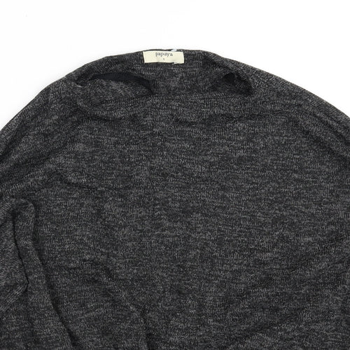 Papaya Womens Grey   Pullover Jumper Size S