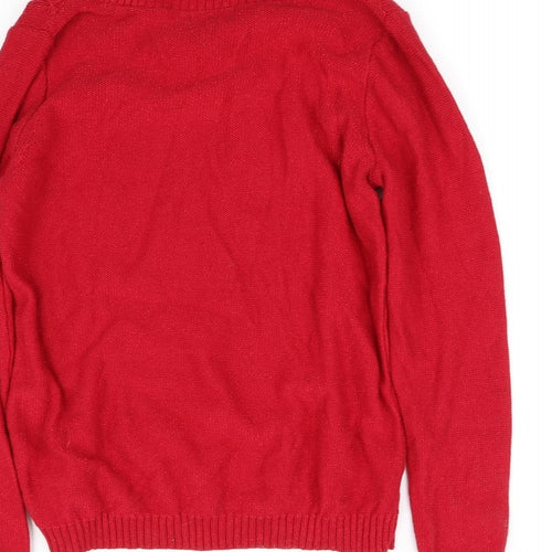studio  Womens Red   Pullover Sweatshirt Size M