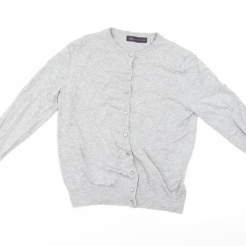 Marks and Spencer Womens Grey   Cardigan Jumper Size 12