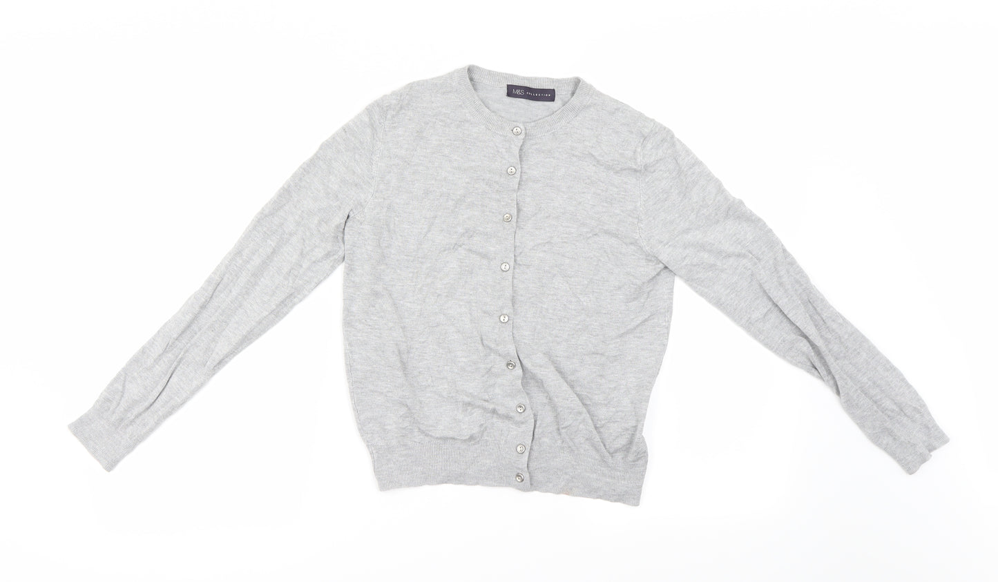 Marks and Spencer Womens Grey   Cardigan Jumper Size 12