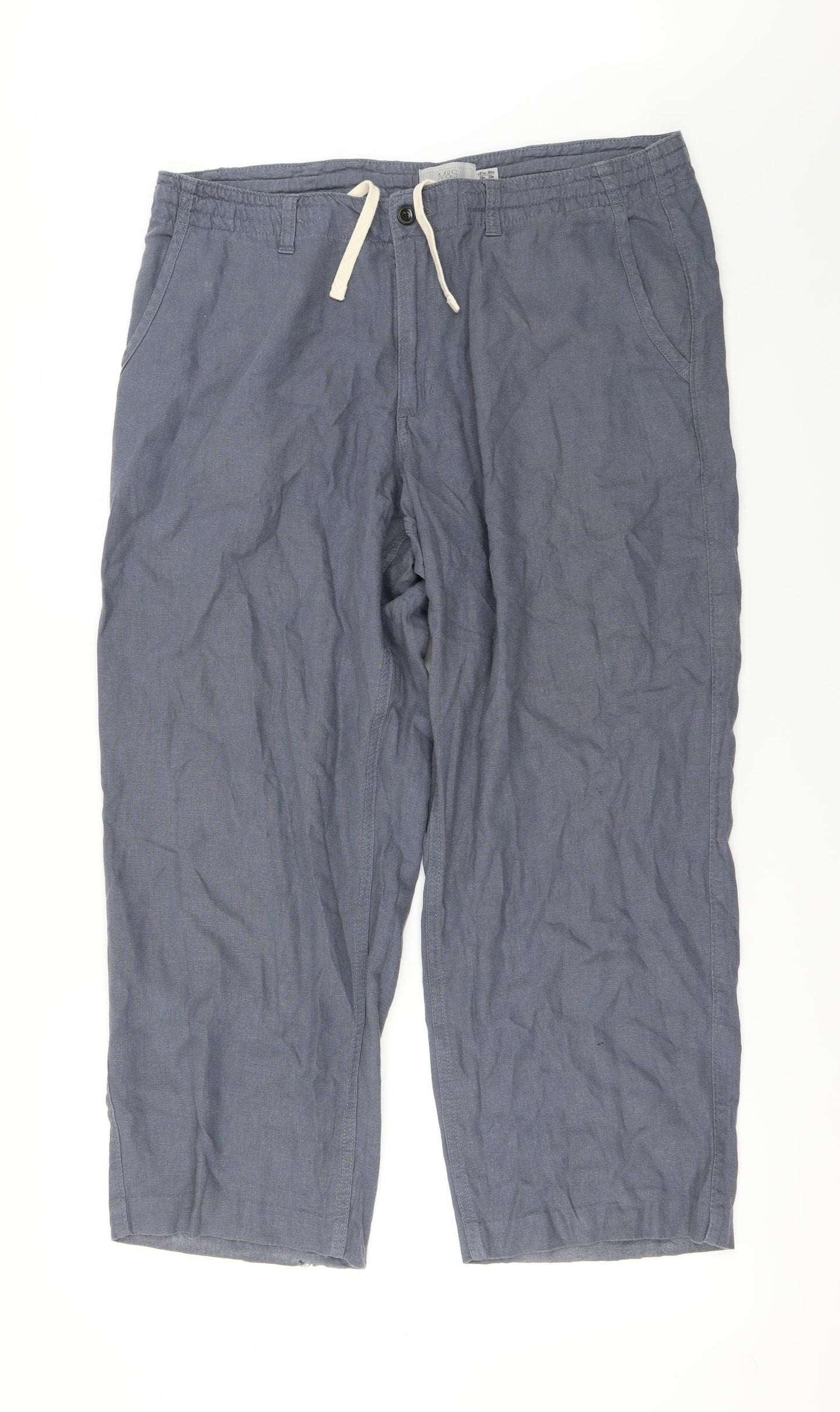Marks and Spencer Womens Blue   Trousers  Size 38 in L33 in