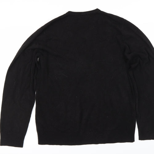 Marks and Spencer Mens Black   Pullover Jumper Size M