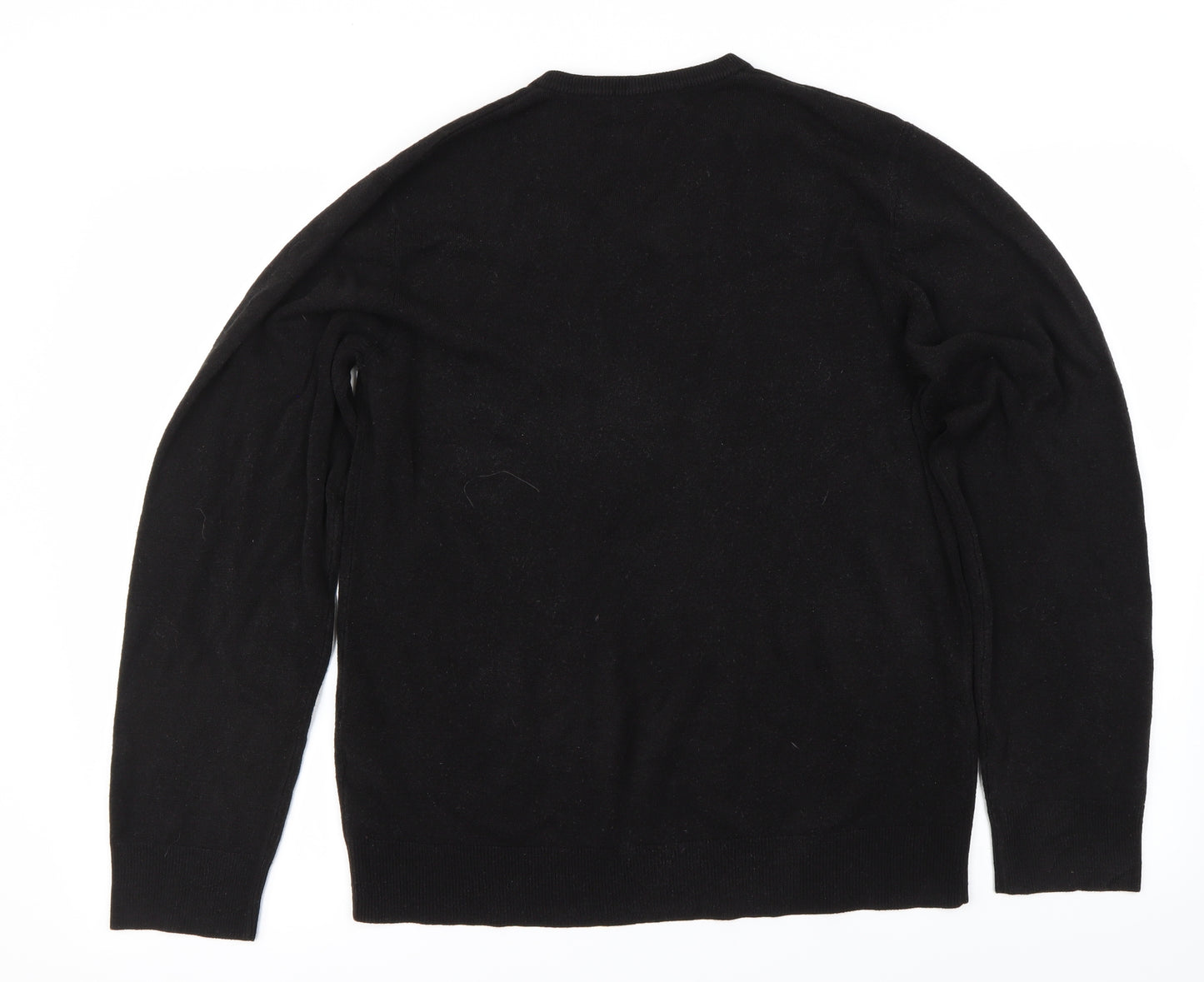 Marks and Spencer Mens Black   Pullover Jumper Size M