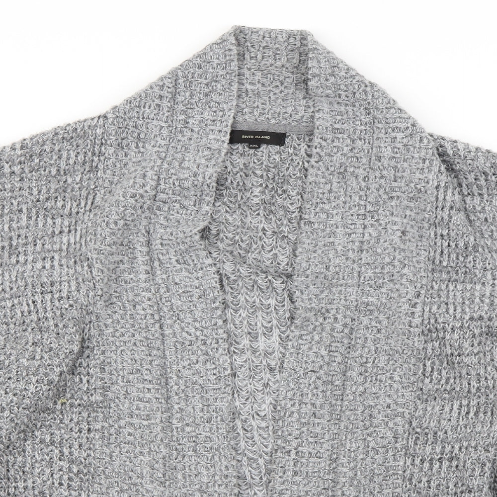 River Island Womens Grey   Cardigan Jumper Size 2XL