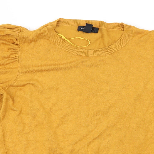 New Look Womens Yellow   Pullover Jumper Size 12