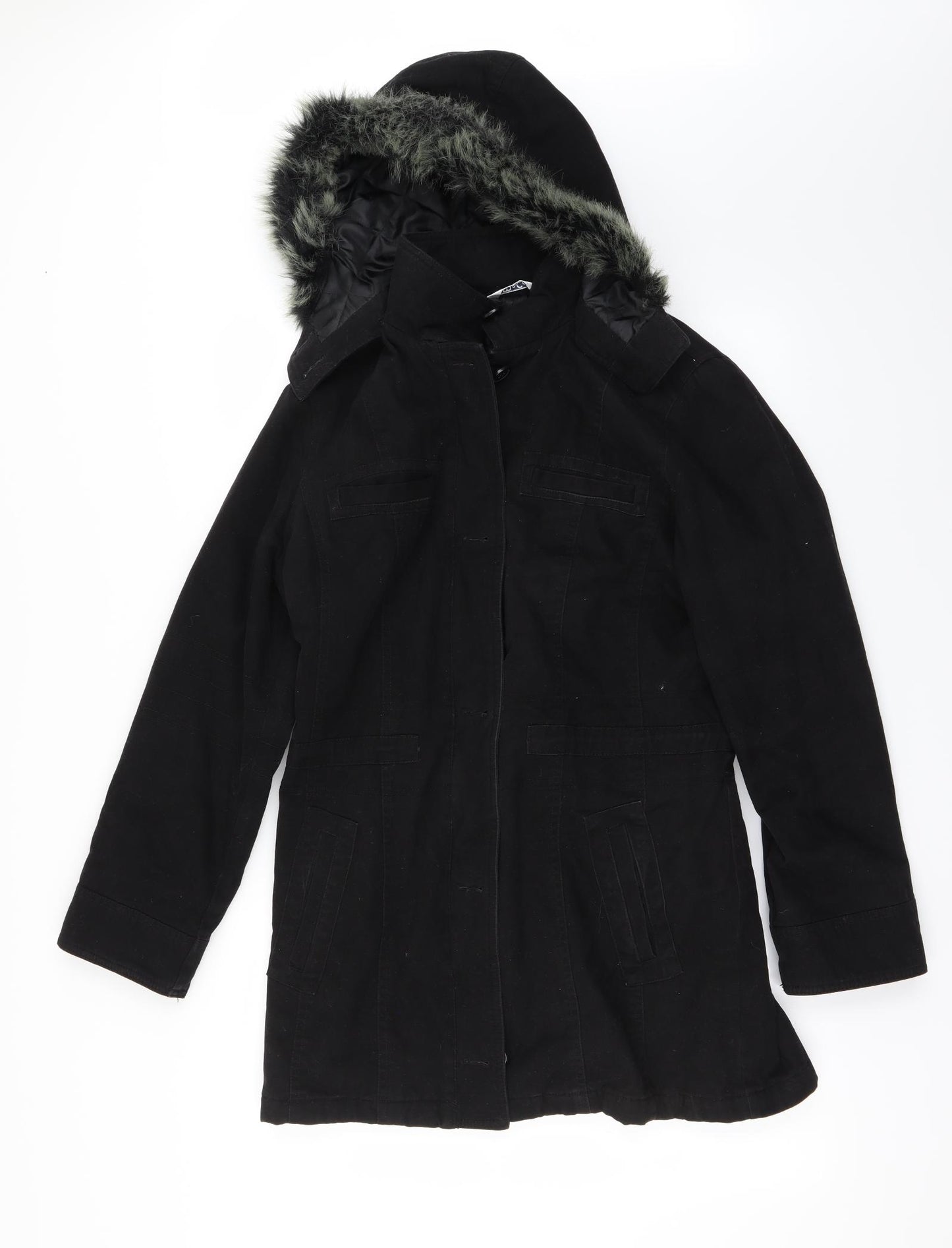 M&Co Womens Black   Jacket Coat Size 12