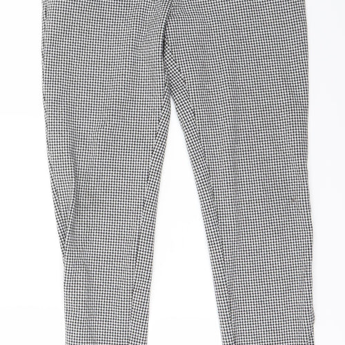 River Island Womens White Check  Trousers  Size 32 in L28 in