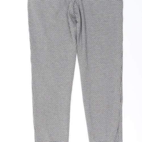 River Island Womens White Check  Trousers  Size 32 in L28 in
