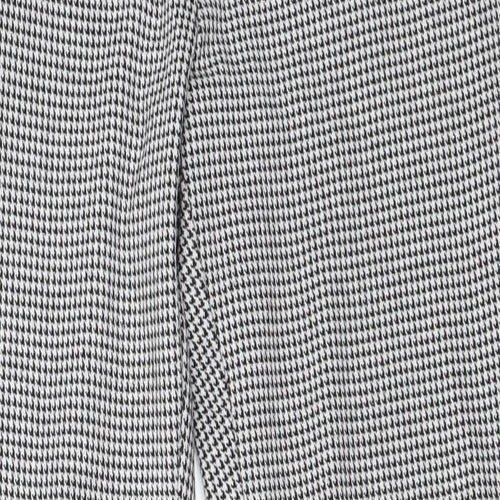 River Island Womens White Check  Trousers  Size 32 in L28 in